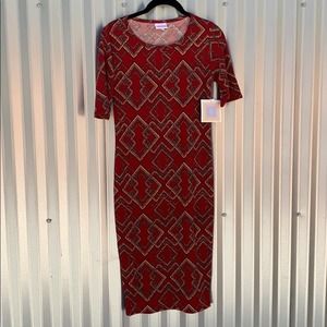 NWT Lularoe Julia Print Dress XS